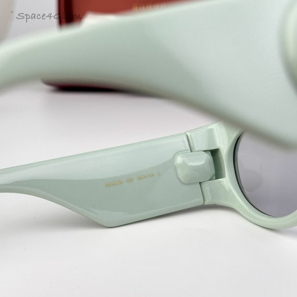 BRAND NEW Gucci GG1544S 003 Green Grey Unisex Oval Sunglasses GG 1544S - Picture 7 of 8